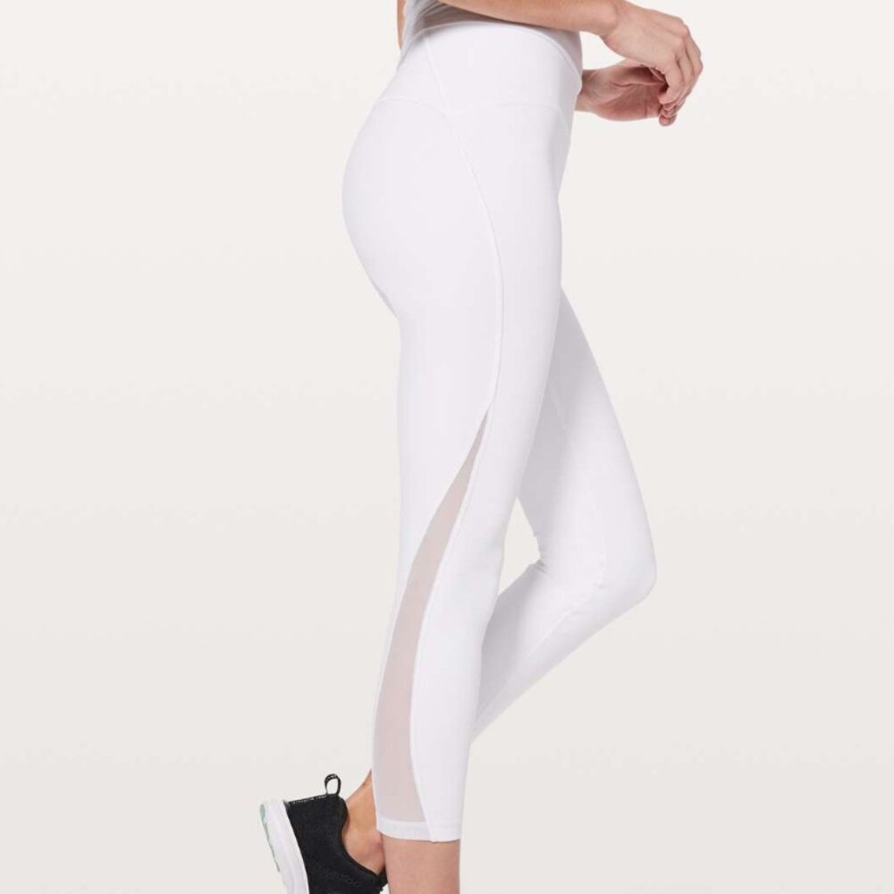 lululemon Train Times 7/8 Pant *25" - White Size 6